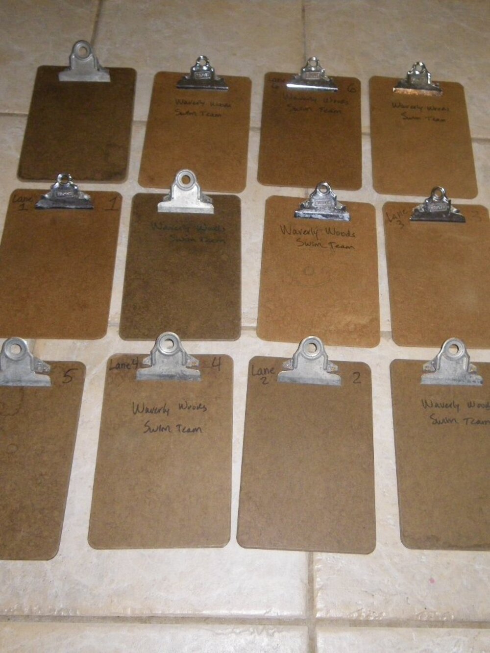 12 Small 9” x 6” Clipboards